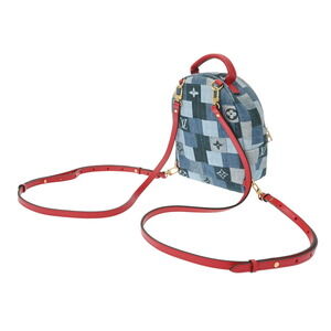 Louis Vuitton Springs Denim Palm Backpack Daypack Monogram Blue